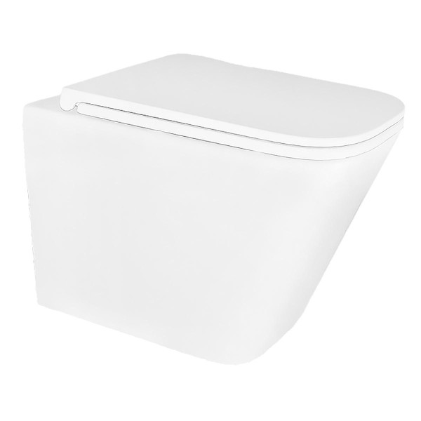 Унитаз подвесной Azario Teramo 490х340х350 безободковый, с быстросъемным сиденьем микролифт (AZ-0052)