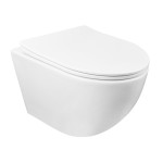 Унитаз подвесной Azario Grado 370х490х360 безободковый, с быстросъемным сидением микролифт (AZ-0046)