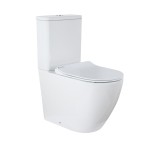 Унитаз-компакт Azario Grado 665х380х845 напольный, безободковый с бачком и сидением микролифт (AZ-2141)