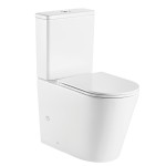 Унитаз-компакт Azario Vetro 380х605х825 напольный, безободковый, слив "ТОРНАДО", в комплекте с бачком и быстросъемным сиденьем микролифт (AZ-2149- UQ)