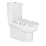 Унитаз-компакт AZARIO Ambra 645x370x815 напольный, безободковый, в комплекте сиденьем микролифт (AZ-848)