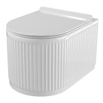 Унитаз подвесной Azario LUSTER 520x360x360 безободковый, с системой смыва Tornado, с быстросъемным сиденьем микролифт (AZ-2285)