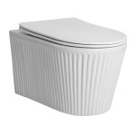 Унитаз подвесной Azario STILL 520х365х346 безободковый, система смыва "Скрытое Торнадо", с быстросъемным сиденьем "Микролифт" (AZ-1909T)