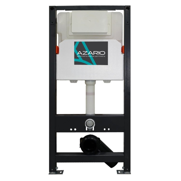 Инсталляция для подвесного унитаза AZARIO NEW сталь, пластик, 2-х режимный смыв 3/6 л. (AZ-501A)