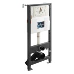 Инсталляция для подвесного унитаза AZARIO NEW 3/6л с возможностью подключения безконтактной клавиши смыва (AZ-510A)