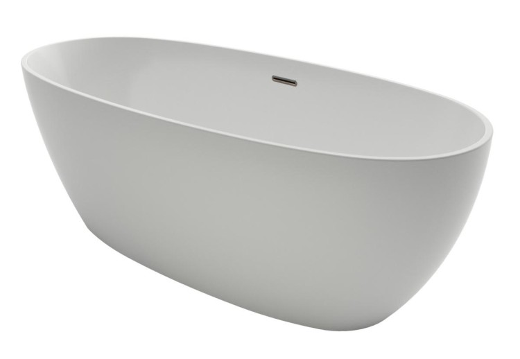 Ванна акриловая Azario DARWIN 1700х750х600 отдельностоящая, в комплекте с сифоном и металлической рамой, цвет белый (DAR17075)