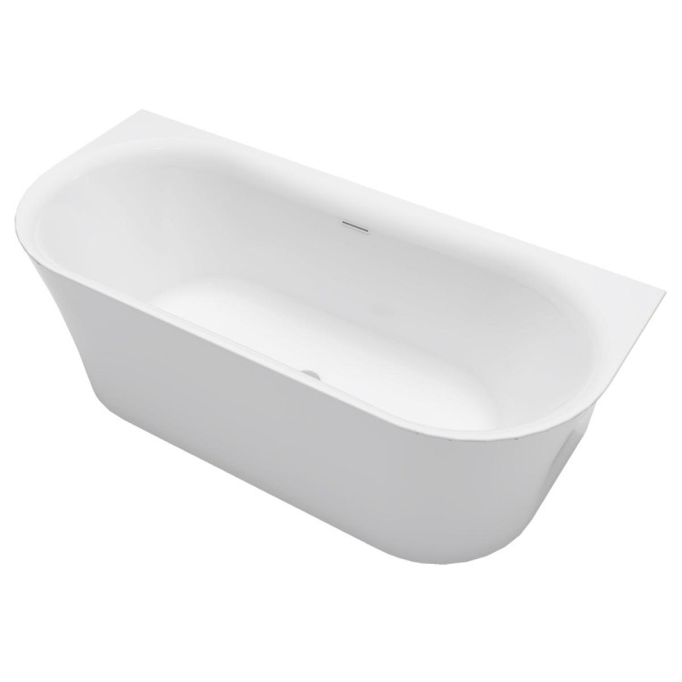 Ванна акриловая Azario ENGELS 1700x750x580 пристенная, в комплекте с сифоном и металлической рамой (ENG17075)