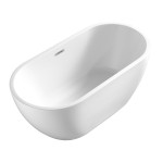 Ванна акриловая Azario BLANCA 1500x750x580 отдельностоящая, в комплекте с сифоном и металлической рамой, цвет белый (AZ-6602-15075)