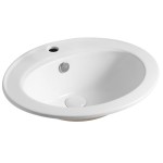 Раковина Azario 560х490х200 встраиваемая сверху, белая (AZ-T808)