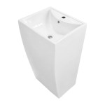 Раковина напольная Azario COMELLA 480х420х830 отдельностоящая прямоугольная, белый (AZ-314)