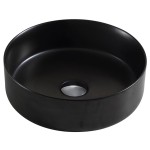 Раковина Azario 355х355х120 накладная, круглая, чёрная матовая (AZ-3134-MB)