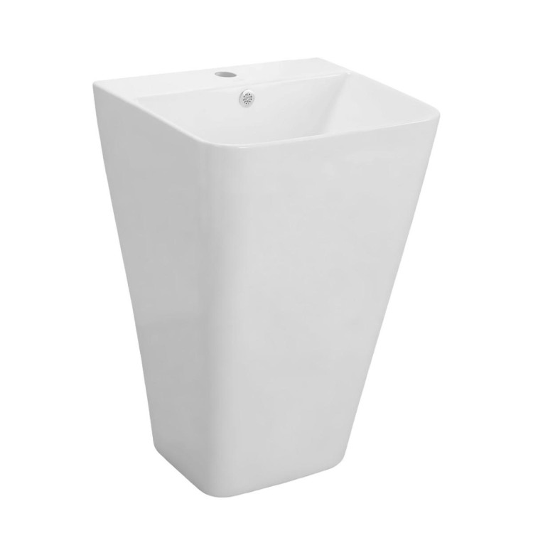 Раковина напольная AZARIO FRETTA SQUARE 440х380х835 отдельностоящая прямоугольная (AZ-302)