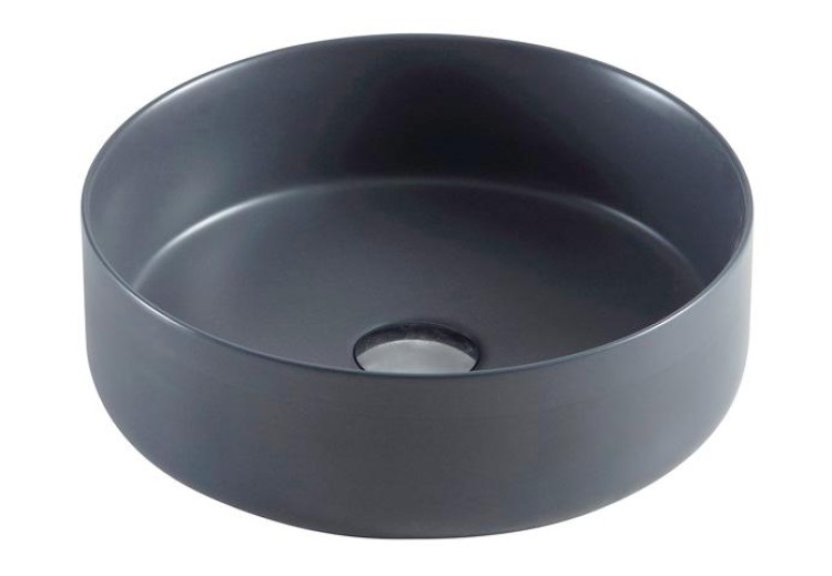 Раковина Azario 355х355х120 накладная, круглая, цвет темно-серый матовый (AZ-3134 MDG)