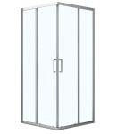 Душевое ограждение Azario SEATTLE 90х90х195 хром, 6мм прозрачное стекло