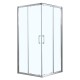 Душевое ограждение Azario GREENWOOD 1000х1000х1950, БЕЗ ПОДДОНА, прозрачное стекло 6 мм, цвет профиля серебро (AZ-NNE1142 1000)
