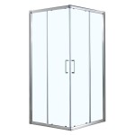 Душевое ограждение Azario GREENWOOD 900х900х1950, БЕЗ ПОДДОНА, прозрачное стекло 6 мм, цвет профиля серебро (AZ-NNE1142 900)
