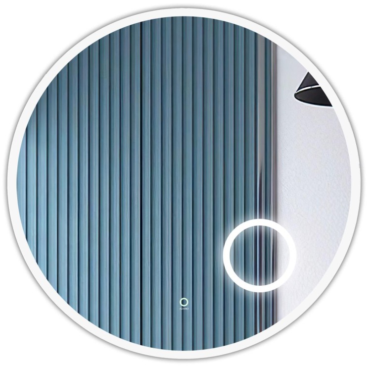 Зеркало AZARIO Talisman D800 с подсветкой, сенсорный выключатель с функцией диммера, алюминиевая рамка (AZ-Z-006ALM)