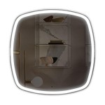 Зеркало AZARIO Barca -TX 700х700/808х808 с 3-х режимной подсветкой, бесконтактный сенсор (LED-00002973)