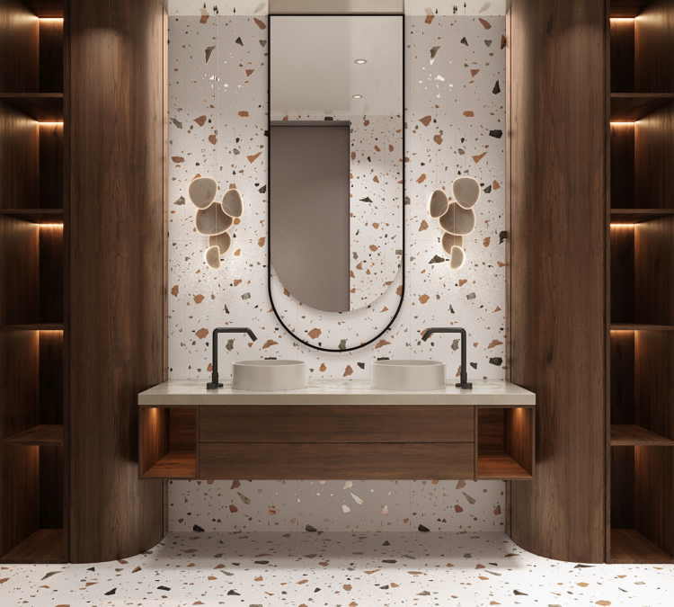 ТЕРАЦЦО БЛАНКО / TERAZZO BLANCO 60*120(60*60)