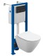 Комплект CITY SMART CO DPL EO slim + VECTOR + ESTETICA пластик черный матовый с рамкой хром
